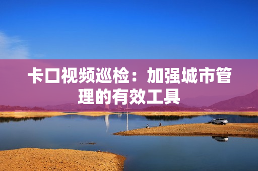 卡口視頻巡檢：加強城市管理的有效工具