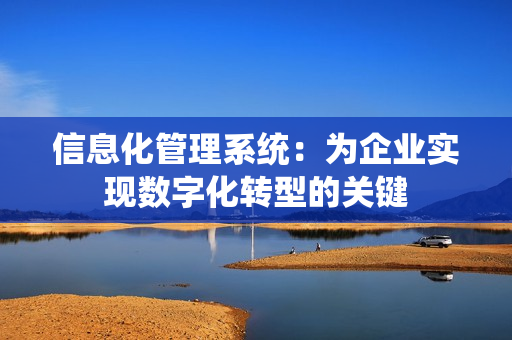 信息化管理系統：為企業實現數字化轉型的關鍵