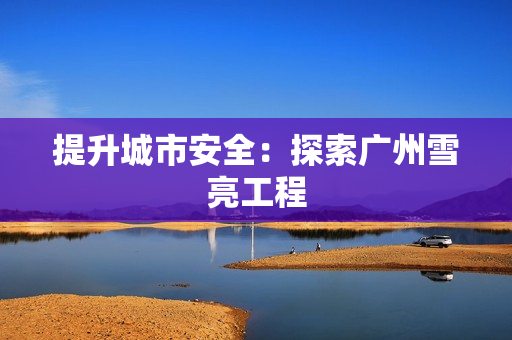 提升城市安全：探索廣州雪亮工程