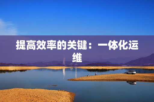 提高效率的關鍵：一體化運維