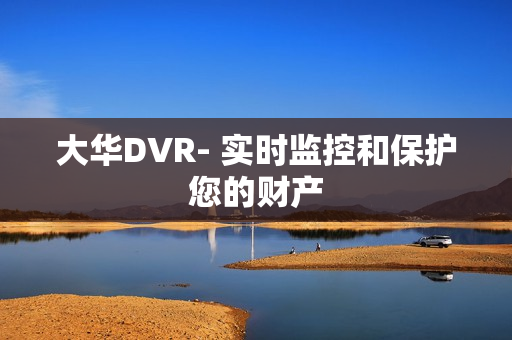 大華DVR- 實時監控和保護您的財產
