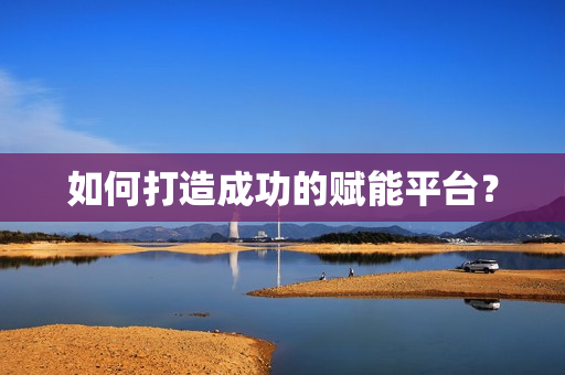 如何打造成功的賦能平臺？