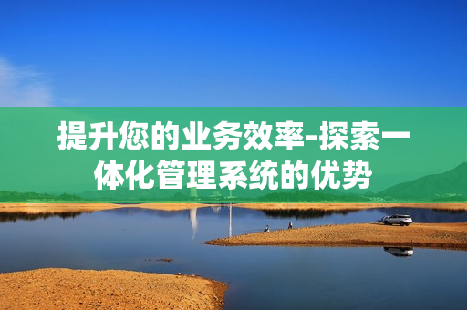 提升您的業(yè)務(wù)效率-探索一體化管理系統(tǒng)的優(yōu)勢