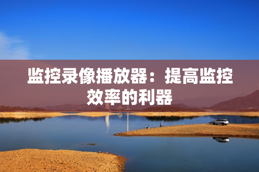 監控錄像播放器：提高監控效率的利器