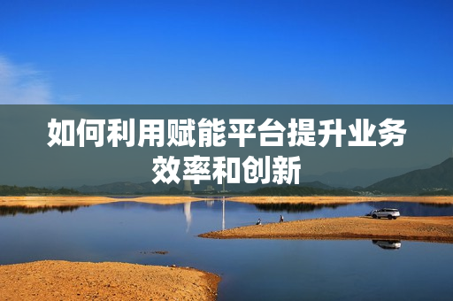 如何利用賦能平臺提升業務效率和創新