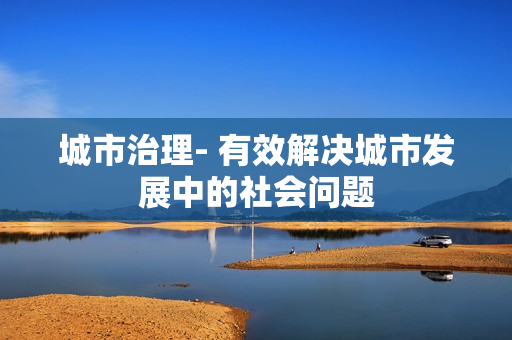 城市治理- 有效解決城市發(fā)展中的社會問題